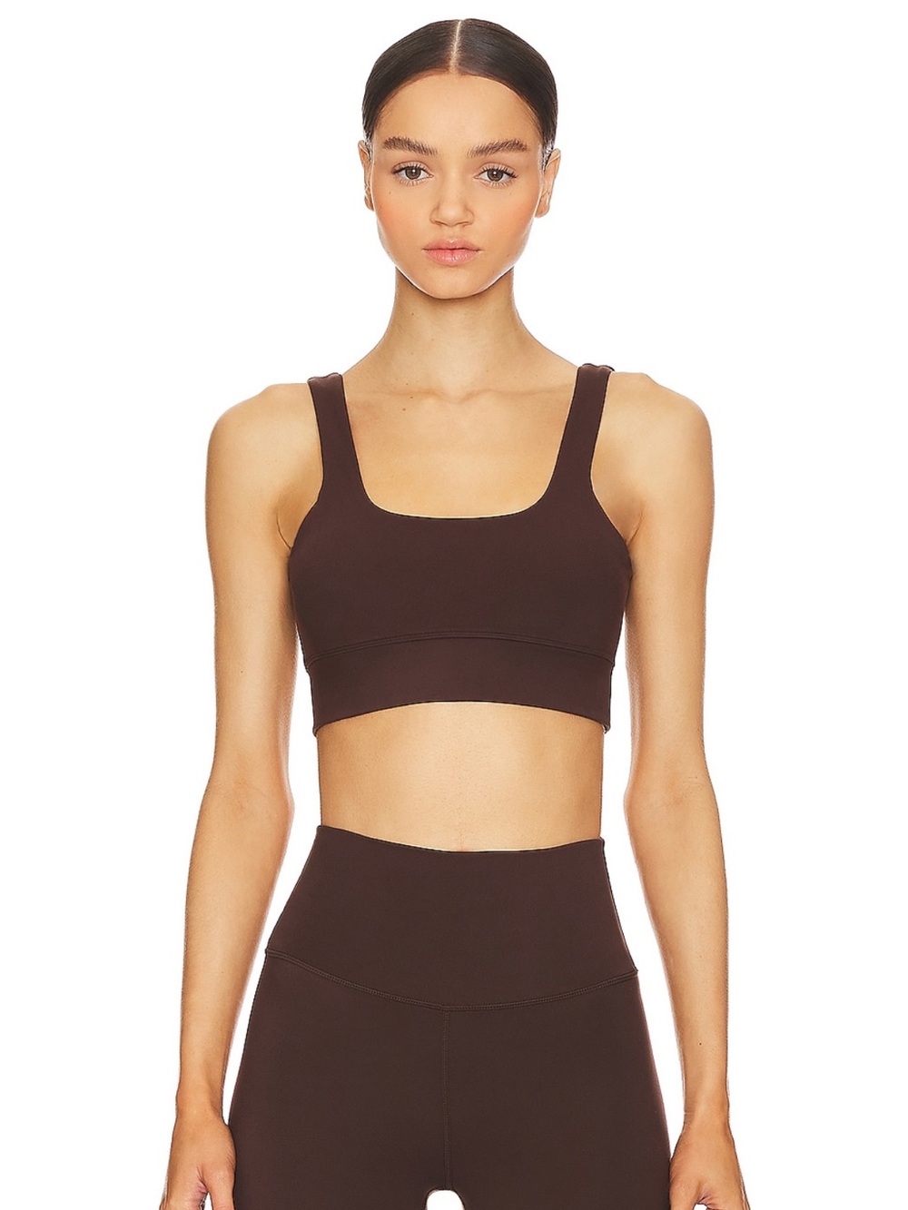Varley freesoft Cori sport bra in coffee bean